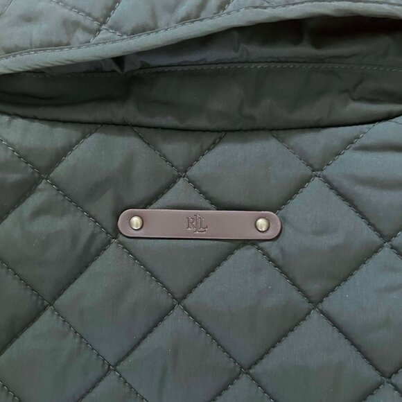 New w/tag Lauren Ralph Lauren Olive Green Logo Jacket M - Picture 3 of 7